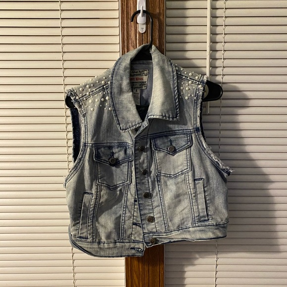 Hot Kiss Tops - Blue jean tank top